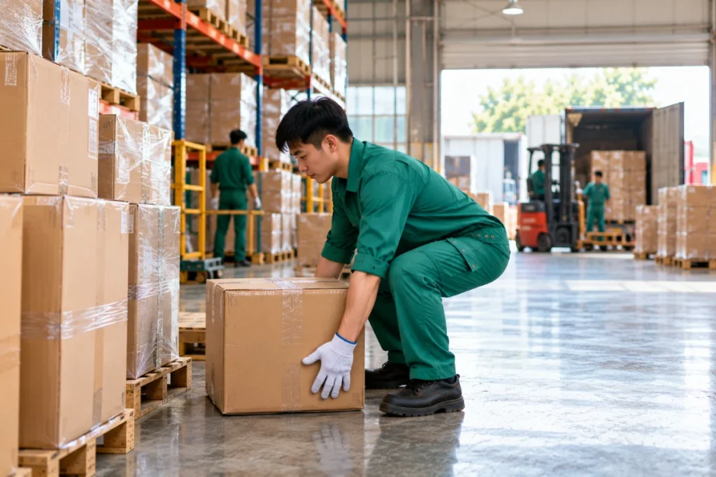An toàn khi bốc vác hàng nặng